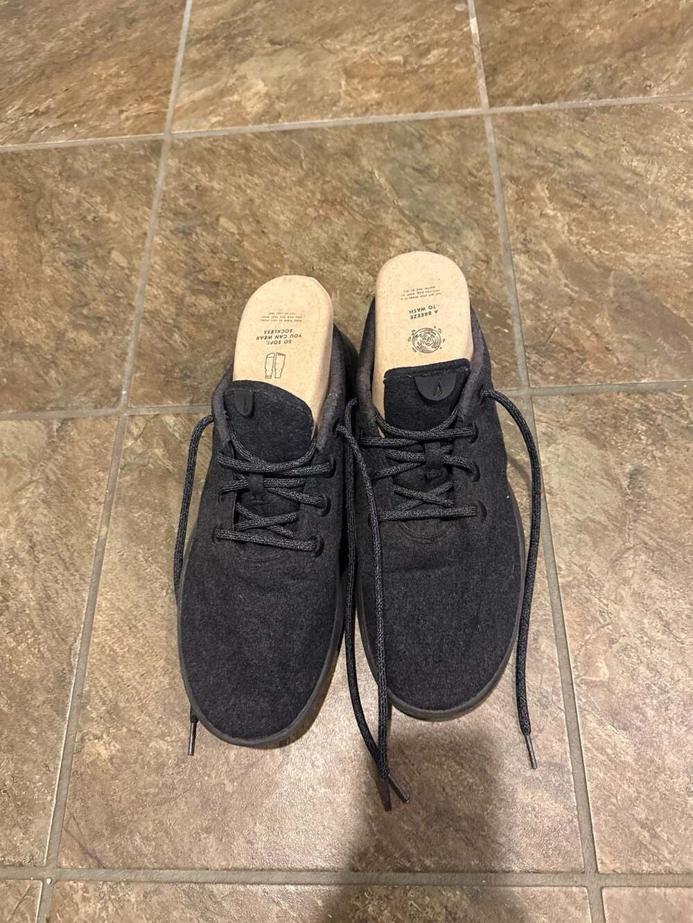 Allbirds Men's Wool Runners Charcoal Dark Gray Merino Wool Sneakers Size M13